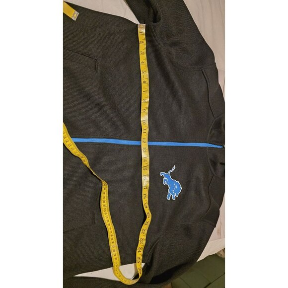 Detroit Lions Jacket Mens XL NFL Apparel Black Zip Pockets EUC Football - Picture 5 of 11